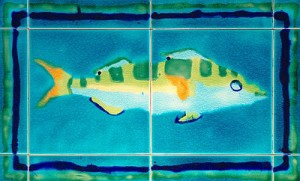 Java Fish with Jazz Stripe 'A' Border